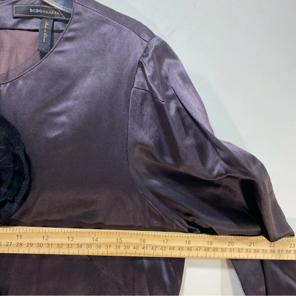 BCBG‎ Maxazria Y2K Silk Coquette Fairy Goth Babydoll Dress Embellished S Dollete - Picture 5 of 8